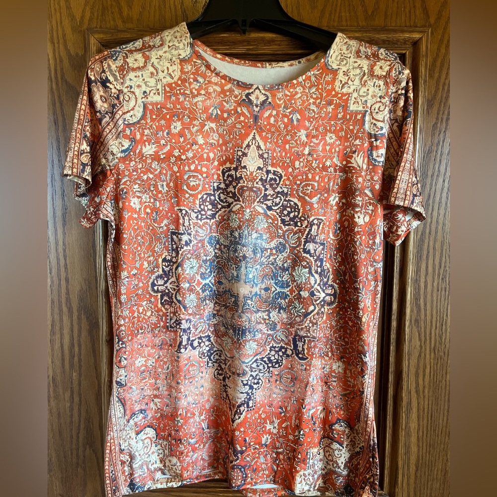 Bohemian Paisley Print Top